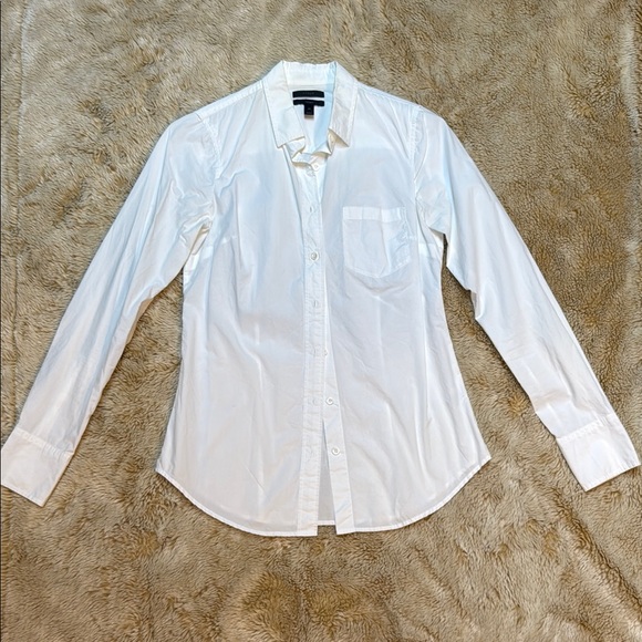 J. Crew White Button Down Shirt Classic Style - Picture 1 of 13